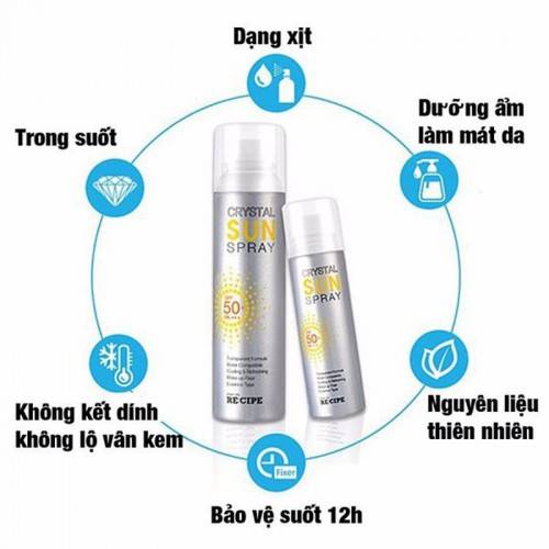 KEM CHỐNG NẮNG DẠNG XỊT CRYSTAL SUN SPRAY SPF 50+ PA+++