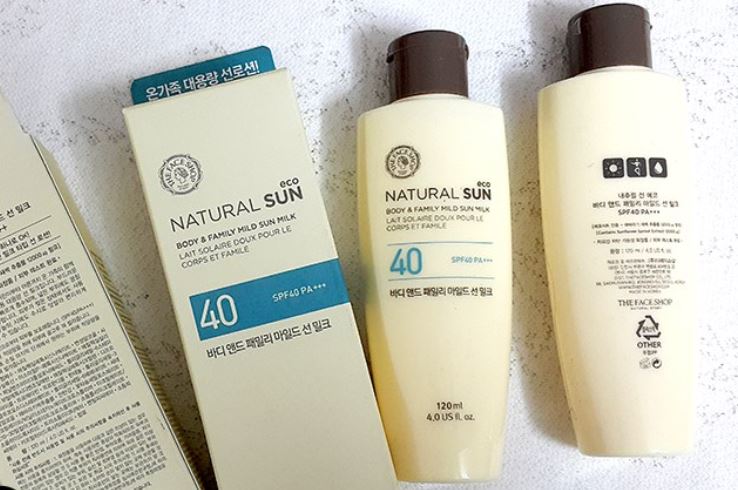 NATURAL SUN BODY & FAMILY MILD SPF40 THEFACESHOP