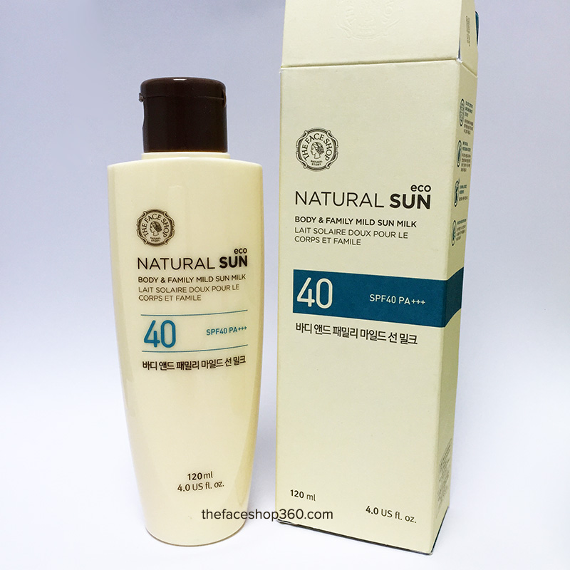 NATURAL SUN BODY & FAMILY MILD SPF40 THEFACESHOP