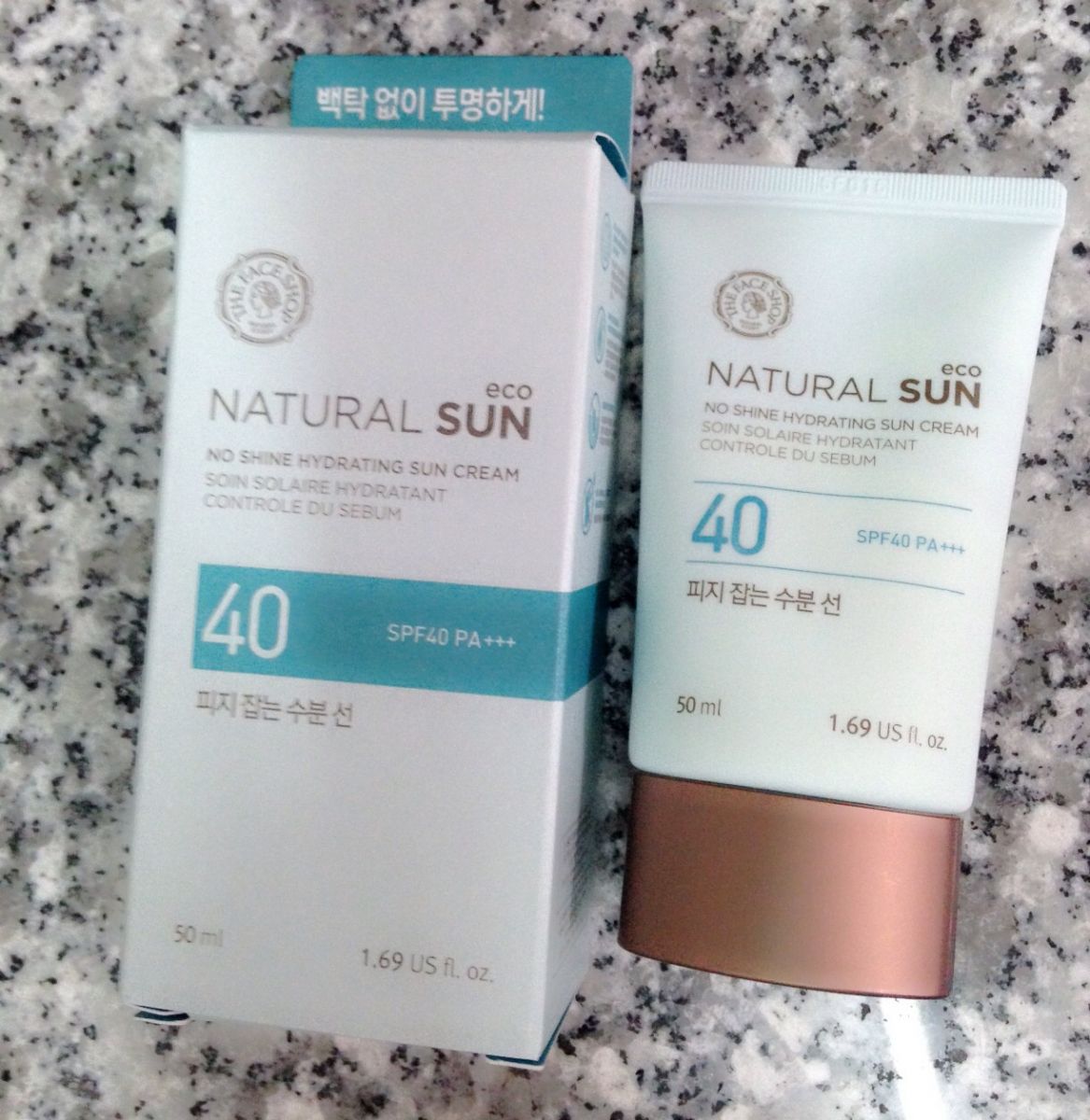 KEM CHỐNG NẮNG NATURAL SUN NO SHINE HYDRATING SUN CREAM SPF40 PA+++ THEFACESHOP