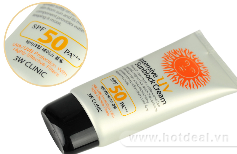 kem chống nắng 3w clinic uv snail day sun cream spf50++