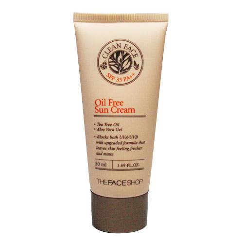 Kem chống nắng cho da dầu Oil Free Sun Cream The Face Shop
