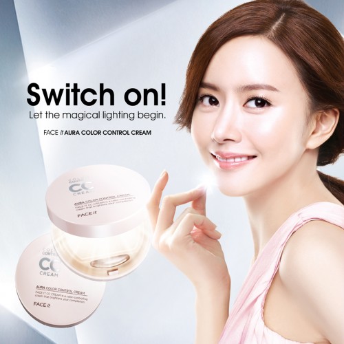 CC CREAM THE FACE SHOP AQUA AURA COLOR CONTROL