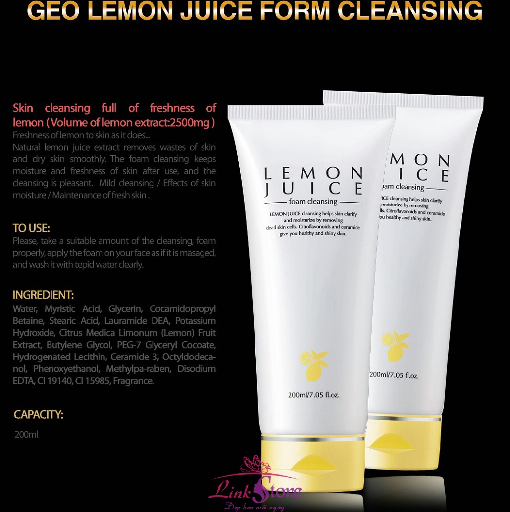 GEO LEMON JUICE FOAM CLEANSING