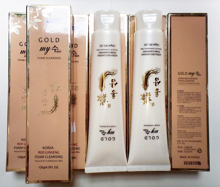 KOREA GOLD GINSENG FOAM CLEANSING MY GOLD