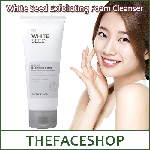 WHITE SEED EXFOLIATING FOAM CLEANSER THE FACE SHOP
