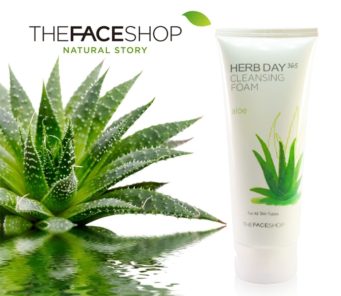 Sữa rửa mặt Herb Day 365 Cleansing Foam The Face Shop