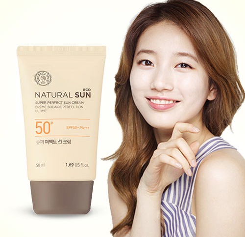 NATURAL SUN SUPER PERFECT SUN CREAM THEFACESHOP SPF 50+ PA+++